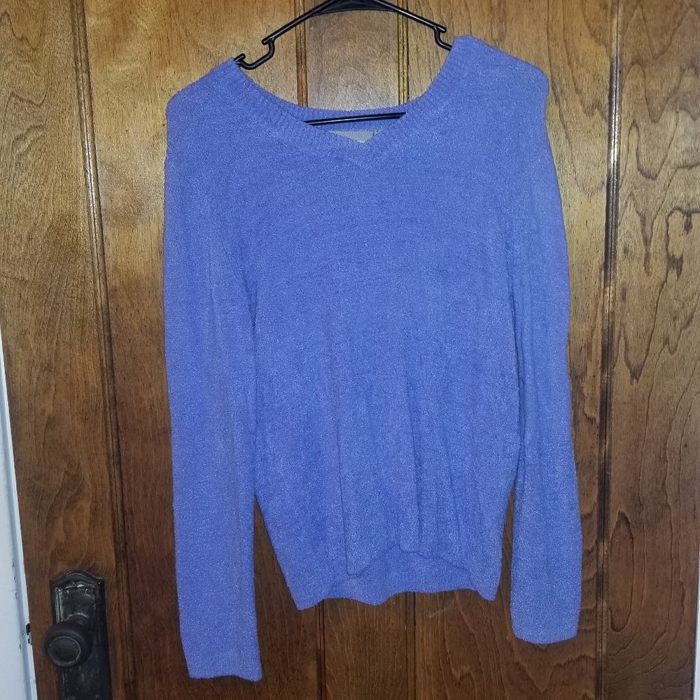 Croft & Barrow Blue Stretch Sweater